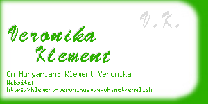 veronika klement business card